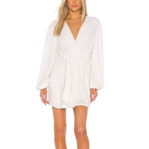 Retrofete Gabrielle robe dress - small - moonglow white